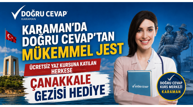 Karaman'da Doğru Cevap'tan Öğrencilere Anlamlı Hediye