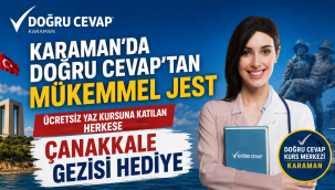 Karaman'da Doğru Cevap'tan Öğrencilere Anlamlı Hediye