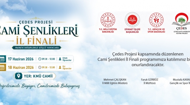 KMÜ'de Manevi Değerler Temalı Cami Şenlikleri Programı